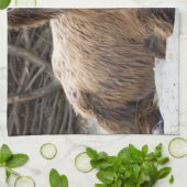 Brown Poitou Donkey Geschirrtuch (Gefaltet)