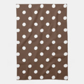 Brown Polka Dot Geschirrtuch (Vertikal)