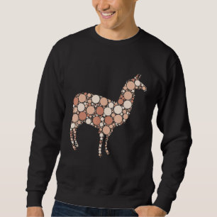 Brown Polka Dot Llama Internationaler Tag des Dots Sweatshirt
