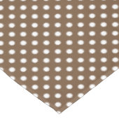 Brown polka dot pattern Esstableclout Tischdecke (Schrägansicht)
