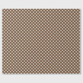 Brown Polka dot pattern paper Geschenkpapier (Flach)