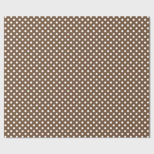 Brown Polka dot pattern paper Geschenkpapier (Flach)