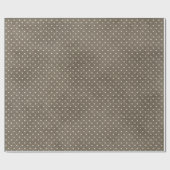 Brown Polka Dot Punkt Poke Poka Wrapping Paper Geschenkpapier (Flach)