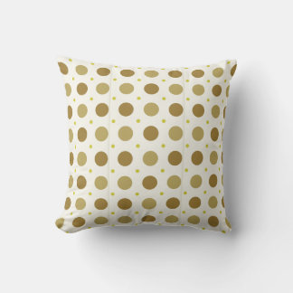 Brown Polka Dot Retro Design Kissen
