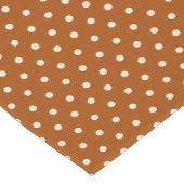 Brown Polka Dots Kurzer Tischläufer (Ecke)
