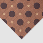 BROWN POLKA DOTS & PLAIDS SEIDENPAPIER (Ausschnitt)
