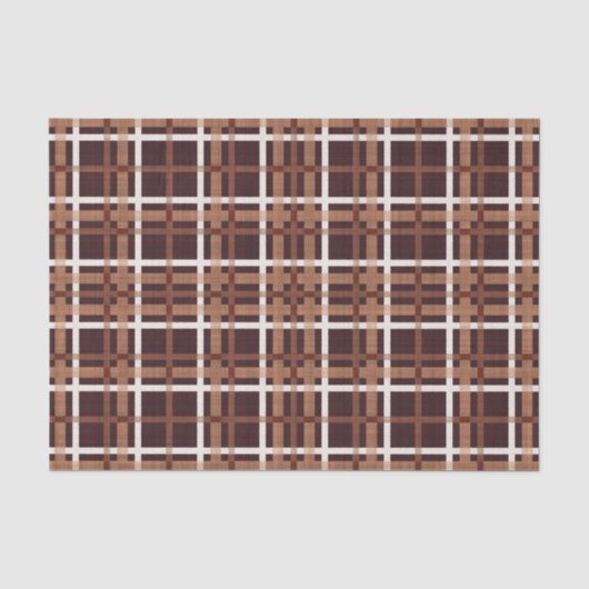 BROWN POLKA DOTS & PLAIDS SEIDENPAPIER (Vorderseite)