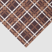 BROWN POLKA DOTS & PLAIDS SEIDENPAPIER (Ausschnitt)