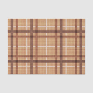 BROWN POLKA DOTS & PLAIDS SEIDENPAPIER