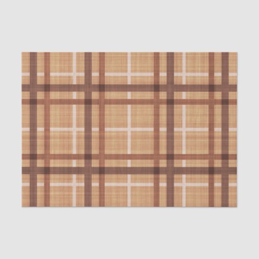 BROWN POLKA DOTS & PLAIDS SEIDENPAPIER (Vorderseite)