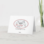 Brown Ponies Cowboy Birthday Card Karte (Rückseite)