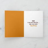 Brown Poodle zum 60. Geburtstag Karte (Innenseite)