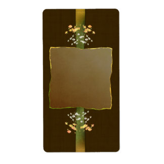 Brown Posies Apothekary Label
