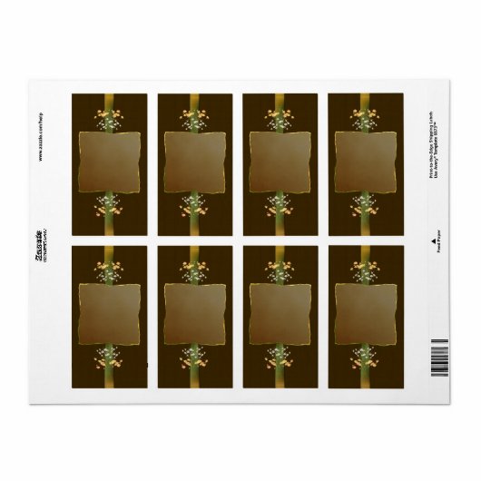 Brown Posies Apothekary Label (Vorne)