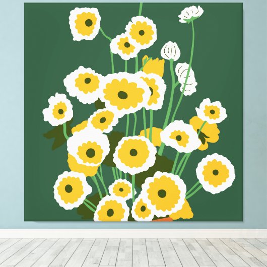 Brown Pot Leinwanddruck (Insitu (Holzboden))