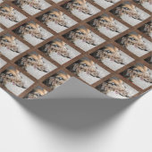 Brown-Punkte-kundenspezifische Geschenkpapier (Ecke)