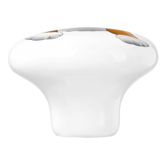 Brown Puppy Keramikknauf (Seitenansicht)