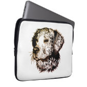 Brown Puppy Sketch Laptopschutzhülle (Vorne Rechts)