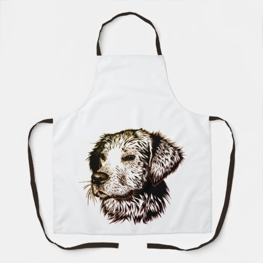 Brown Puppy Sketch Schürze (Vorderseite)