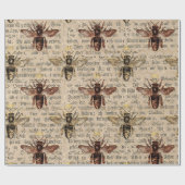 Brown Queen Bee Geschenkpapier (Flach)