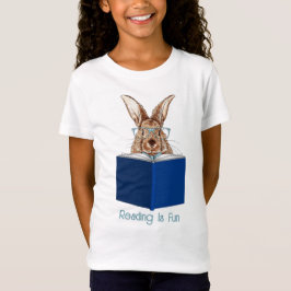 Brown Rabbit beim Lesen eines Buches T - Shirt