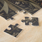 Brown Rabbit Red Tulips William Morris Inspiriert Puzzle (Seite)