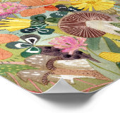 Brown Rabbit und Dandelions Poster (Ecke)