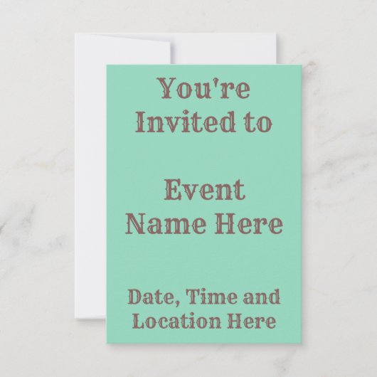 Brown Rainbow Mod Einladung (Vorderseite)