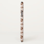 Brown real estate business pattern Case-Mate iPhone hülle (Hinten/Rechts)