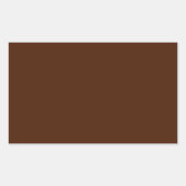 Brown Rectangle Sticker (Vorderseite)