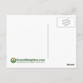 Brown Recycle Sign Postkarte (Rückseite)