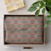 Brown Red Terracotta Aqua Seidenpapier (Geschenk)