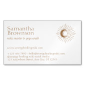Brown Reiki Master Magnetische Visitenkarte (Vorderseite)