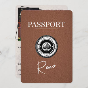 Brown Reno Passport Save the Date