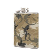 Brown Reptile Camouflage Flask Flachmann (Links)