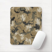 Brown Reptile Camouflage Mouse Pad Mousepad (Mit Mouse)