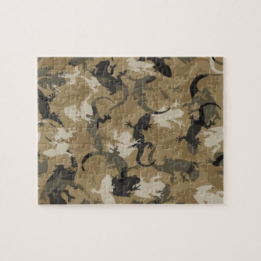 Brown Reptile Camouflage Puzzle (Horizontal)