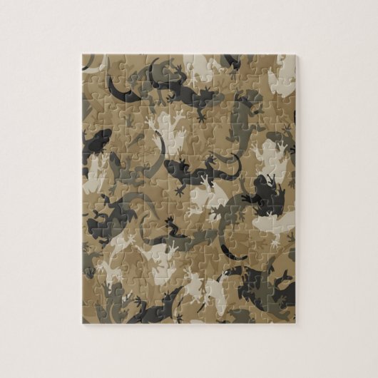 Brown Reptile Camouflage Puzzle (Vertikal)