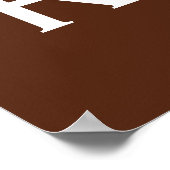 Brown Restrooms Wall Art Poster drucken (Ecke)