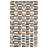 Brown Retro Hippie Vans Geburtstag Tischdecke (Vorderseite)