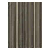 Brown Retro Streifen-Tischdecke beige Taupe Tischdecke (Vorderseite)