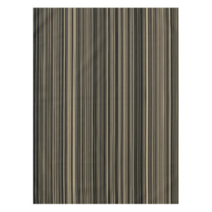 Brown Retro Streifen-Tischdecke beige Taupe Tischdecke