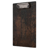 Brown rieb Leder ab (Imitat) Klemmbrett (Links)