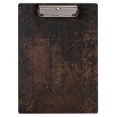 Brown rieb Leder ab (Imitat) Klemmbrett (Vorderseite)