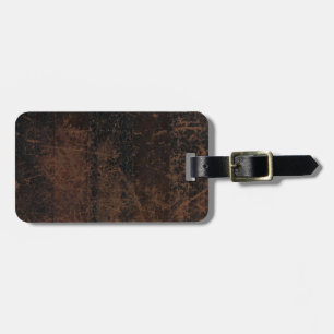 Brown rieb ledernen Blick-Gepäckanhänger ab Gepäckanhänger