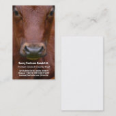 Brown-Rindfleisch-Ochse-Visitenkarte Visitenkarte (Vorne/Hinten)
