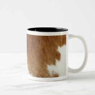 Brown-Rindleder-Druck Zweifarbige Tasse