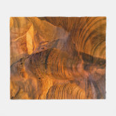 Brown rock formation fleecedecke (Vorderseite (Horizontal))
