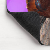 Brown Rooster Nosy Parker, Mousepad (Ecke)