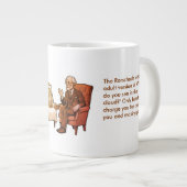 Brown Rorschach Freud Brain Psychologist Mental He Jumbo-Tasse (Vorderseite Rechts)